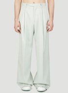 Lanvin - Relaxed Wide Leg Pants in Light Green