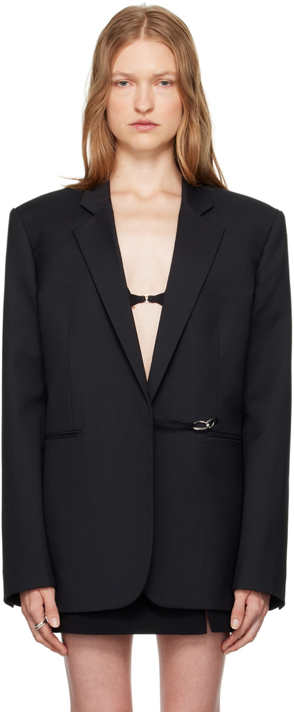 Nensi Dojaka Black Calvin Klein Edition Oversized Blazer