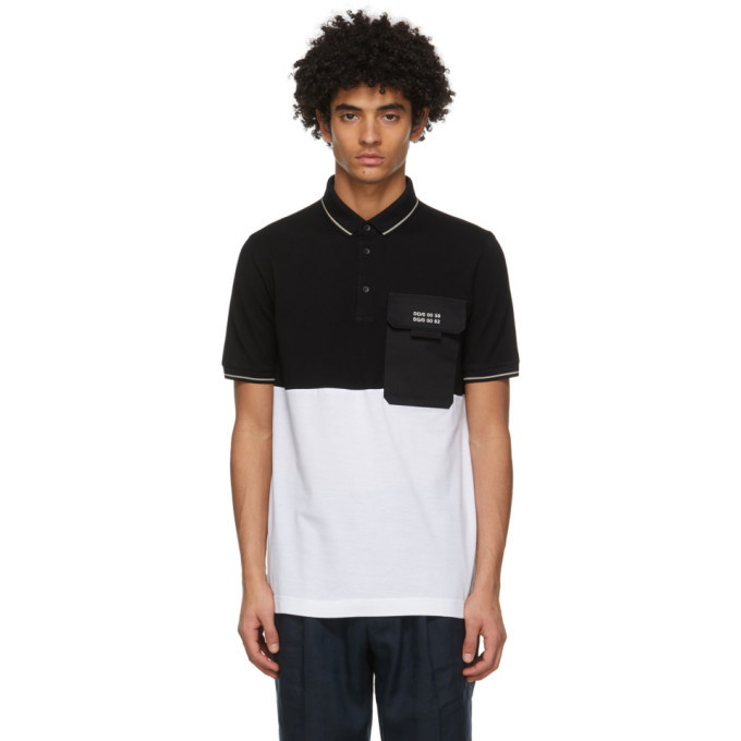 Photo: Dolce and Gabbana Black and White Jersey Polo
