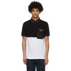 Dolce and Gabbana Black and White Jersey Polo