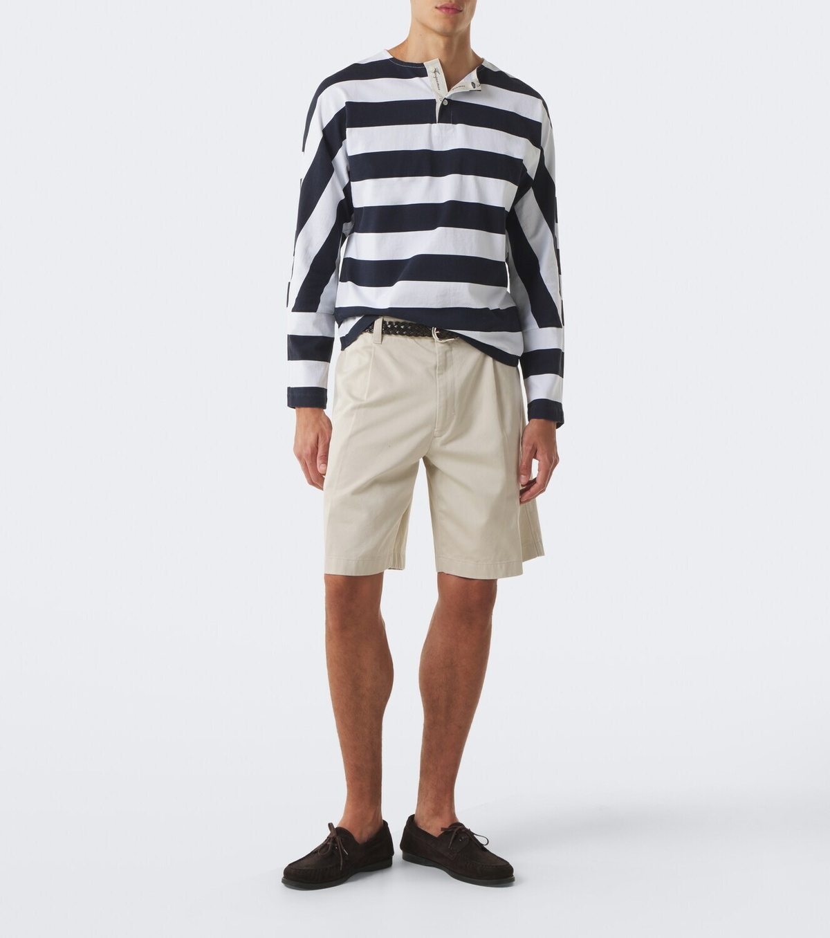 Jacquemus Marinière striped cotton jersey Henley shirt