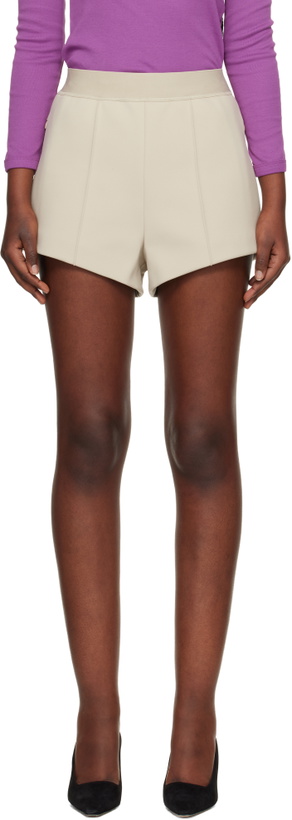 Photo: WARDROBE.NYC Beige Bonded Shorts