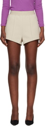WARDROBE.NYC Beige Bonded Shorts