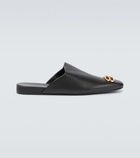 Balenciaga - Cosy BB leather slippers