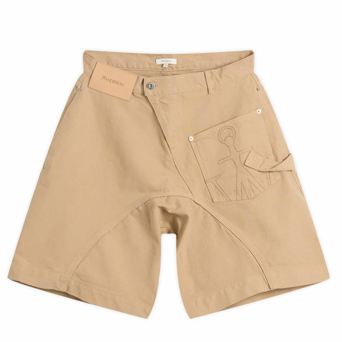 パンツ JW ANDERSON Women Shorts  Burmudas TR0384PG1744 130 BROWN Uniqlo x JW Anderson Tan Brown Roll-Up Shorts Size XS New