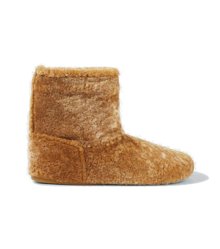 Photo: Loewe Lago shearling ankle boots
