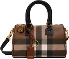 Burberry Brown Mini Check Bowling Bag