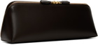 ALAÏA Brown Delta Clutch
