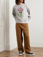 ICECREAM - Printed Cotton-Jersey Sweatshirt - Gray