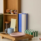 HAY Tin Container - Slim in Blue/Off-White 