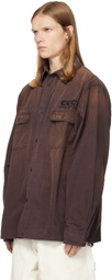 WILLY CHAVARRIA Brown OS LS Workwear Corcoran Overshirt