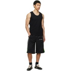Palm Angels Black Classic Logo Vintage Track Shorts