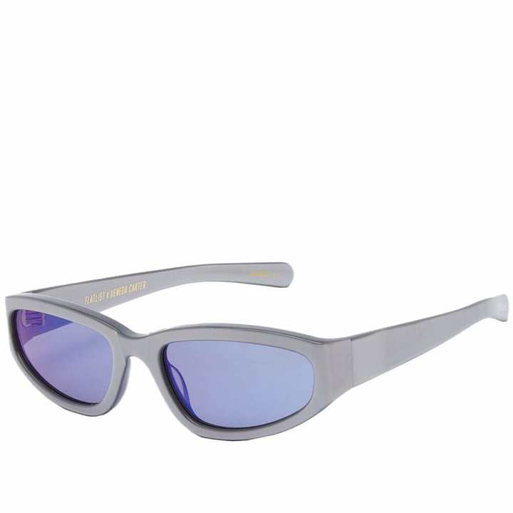 Photo: Flatlist x Veneda Carter Daze Sunglasses in Metallic Silver