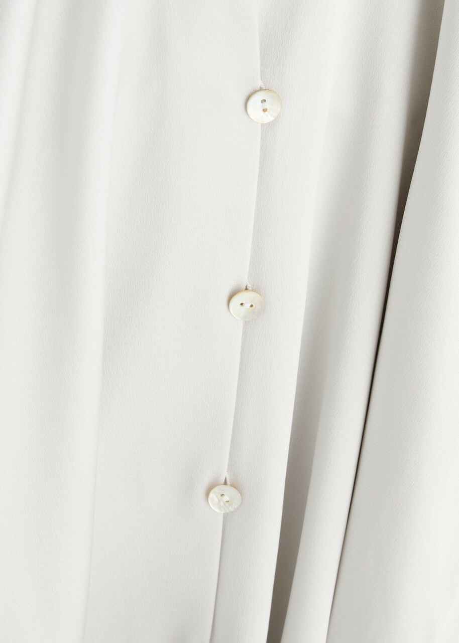 Vince Silk Blouse Light Grey