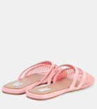 Alaïa Infradito fishnet mesh mules