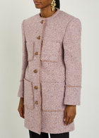 Chloe Tweed Coat Violet