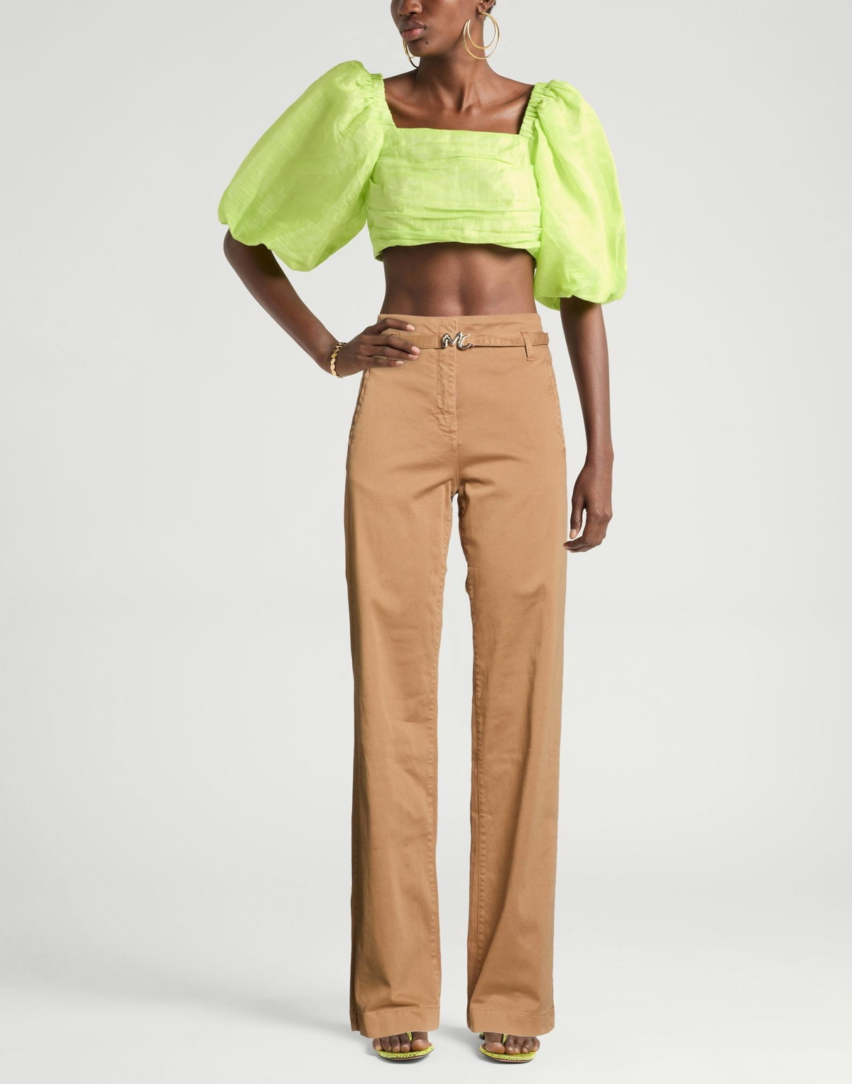 Manila Grace Womens Pants Camel