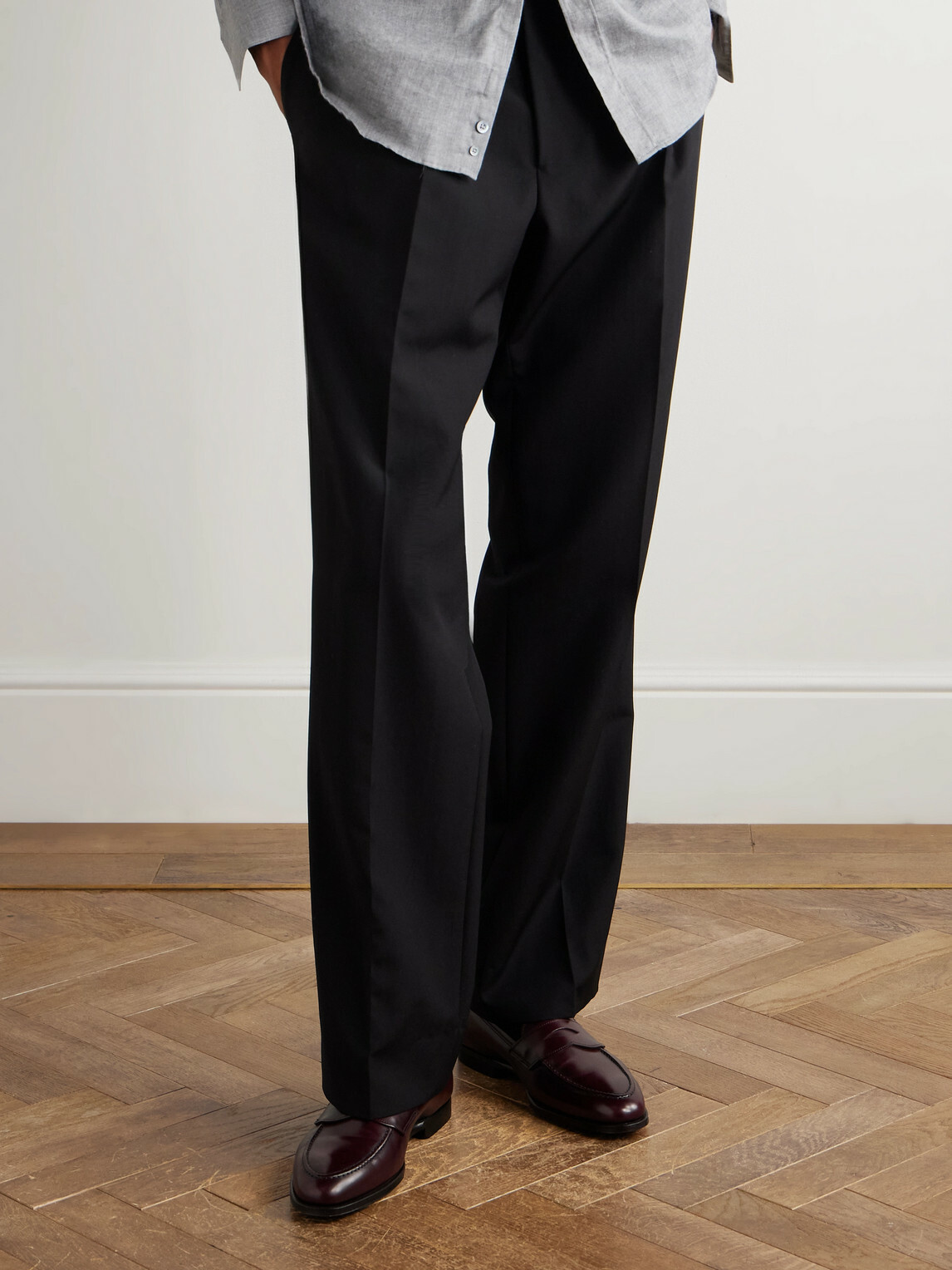 George Cleverley - Bradley II Leather Penny Loafers - Burgundy