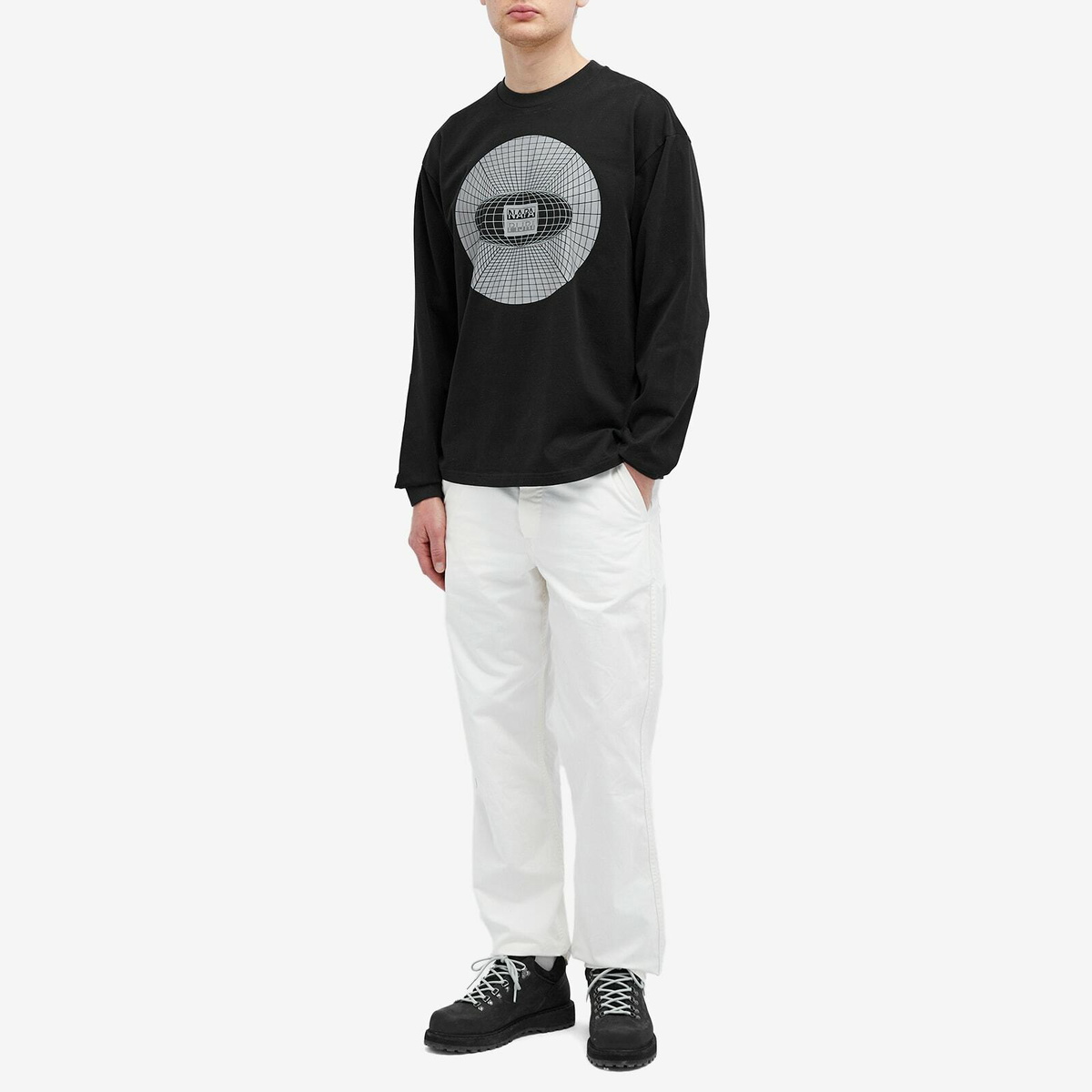 Napapijri Men's Jaman Logo Crew Sweatshirt in Black