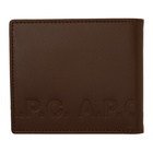 A.P.C. Brown Aly Logo Wallet