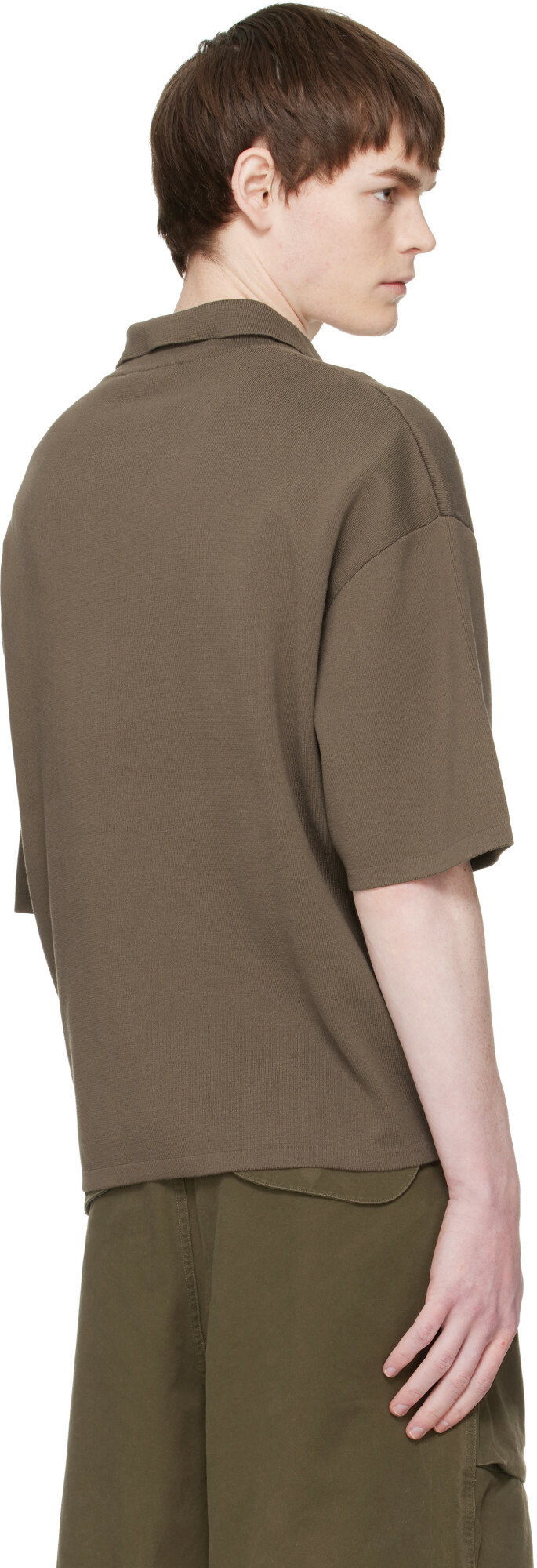 Entire Studios Brown SS Club Polo