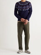 Howlin' - Future Fantasy Fair Isle Brushed-Wool Sweater - Blue