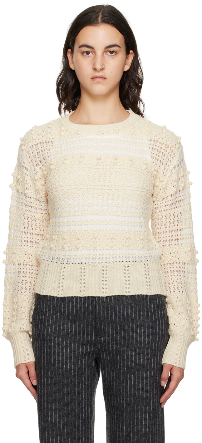 rag & bone Off-White Striped Sweater Rag and Bone