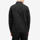 C.P. Company Men's Organic Gabardine Zip Overshirt in Black