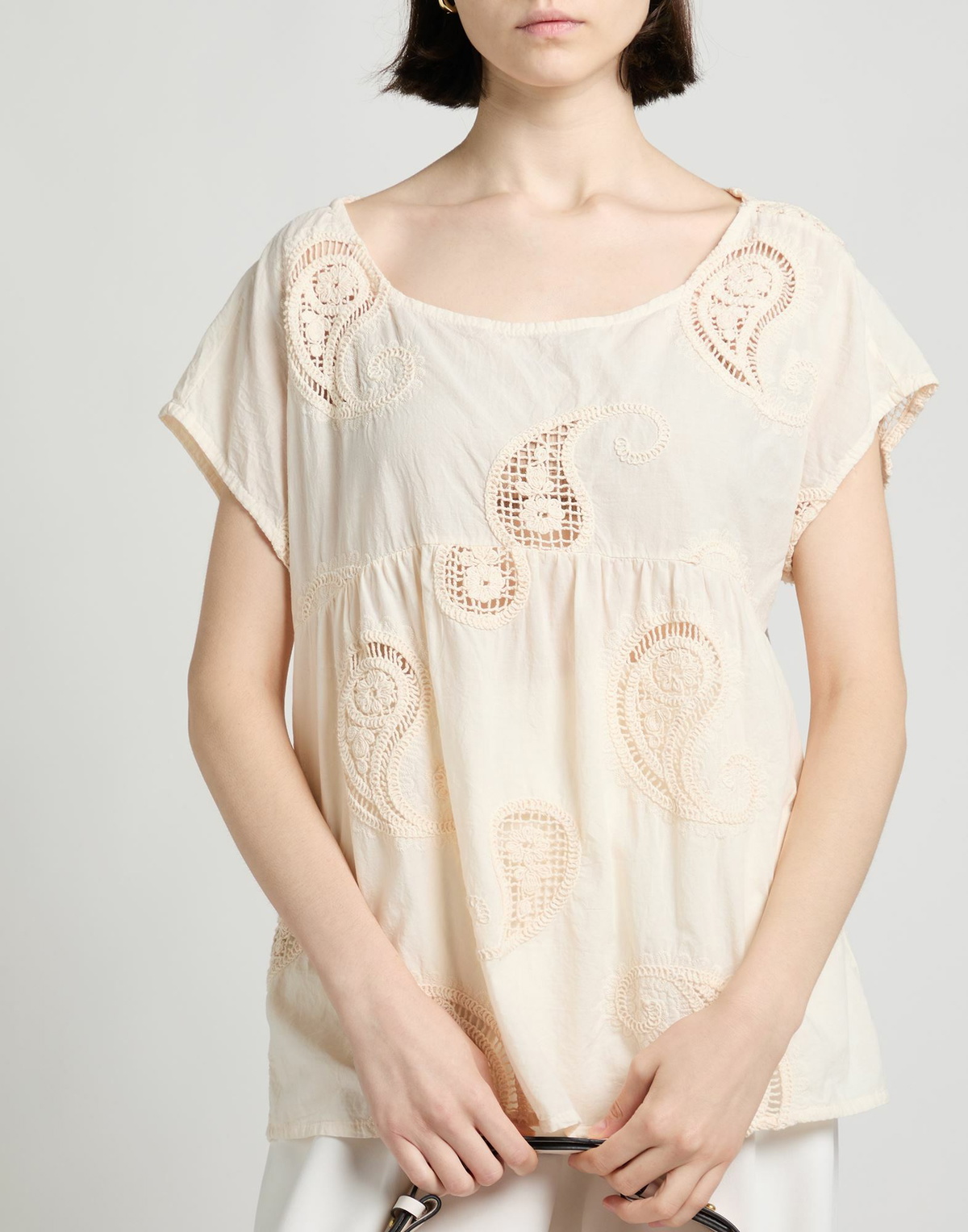 Alessia Santi Womens Top in Cream