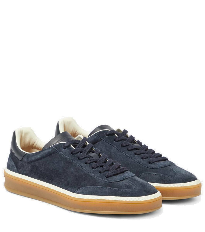 Photo: Loro Piana Tennis Walk suede sneakers