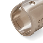 MM6 Maison Margiela Men's Key Ring in Palladio Buratatto