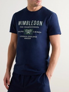 Polo Ralph Lauren - Wimbledon Printed Recycled Cotton-Blend Jersey T-Shirt - Blue