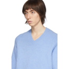 Our Legacy Blue Fuzzy Raglan Sweater