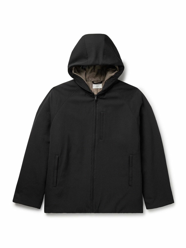 Photo: The Row - Horatio Padded Wool-Twill Hooded Coat - Black
