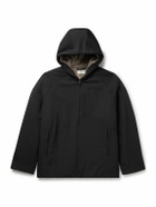 The Row - Horatio Padded Wool-Twill Hooded Coat - Black