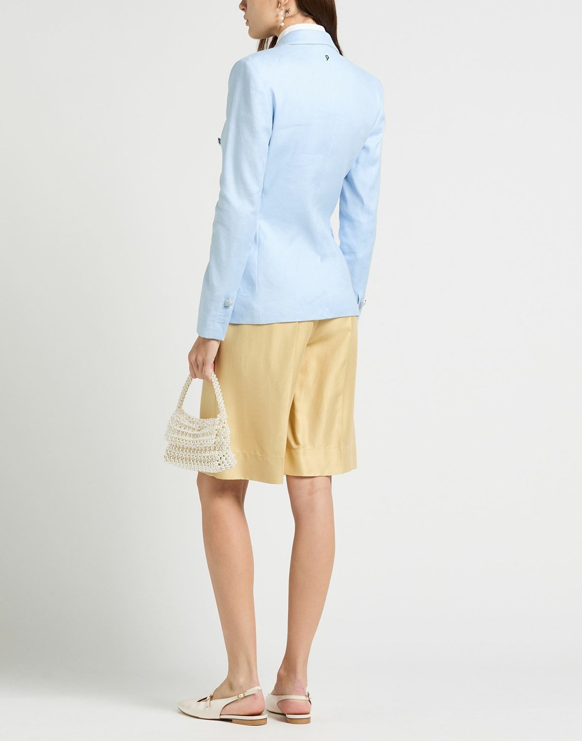 Dondup Womens Blazer Sky in Blue