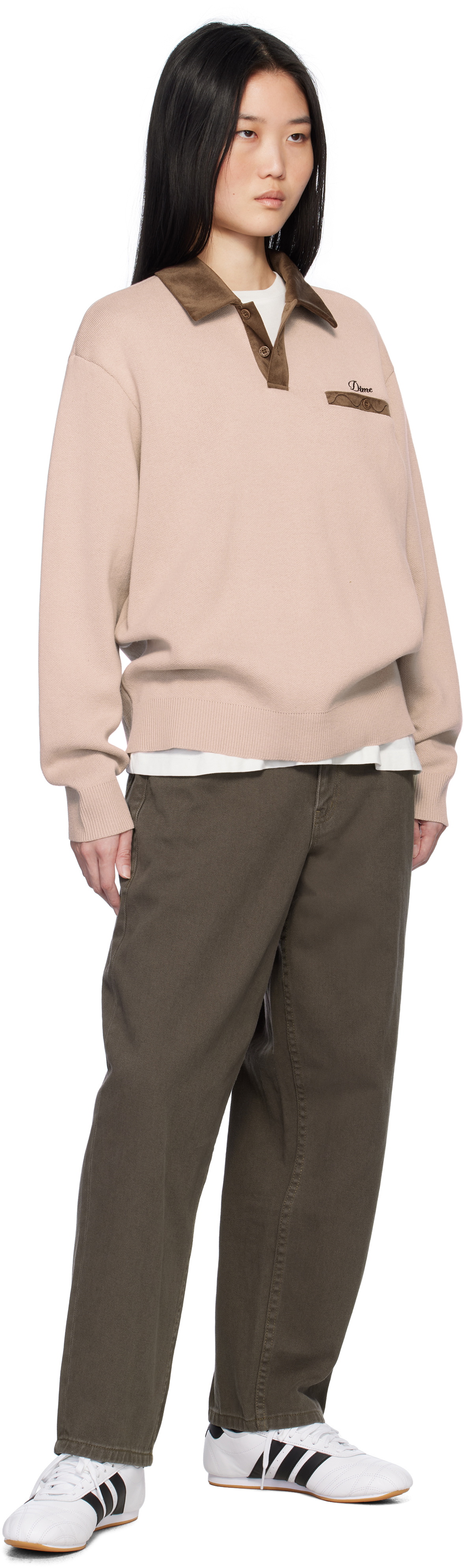 Dime Brown Classic Baggy Jeans