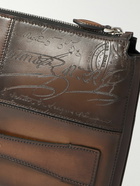 Berluti - Tersio Scritto Panelled Venezia Leather Pouch