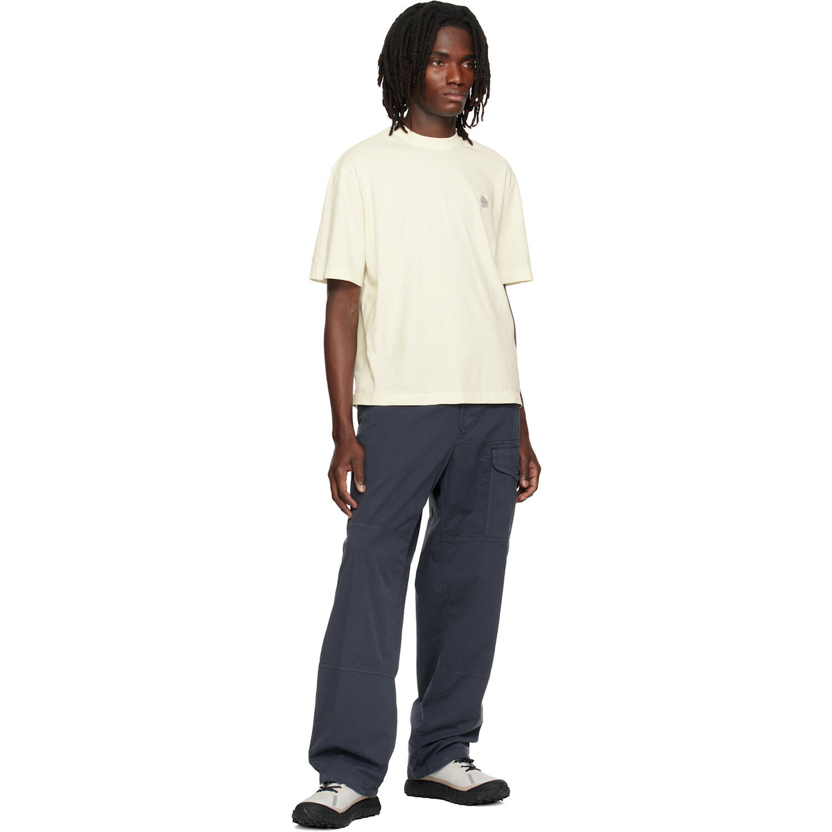 Stone Island Off-White 2100030 Combed Organic Cotton Jersey T-shirt