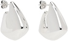 Bottega Veneta Silver Small Fin Earrings
