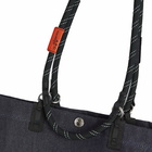 A.P.C. Men's x Topologie Shopping Tote in Indigo/Black 