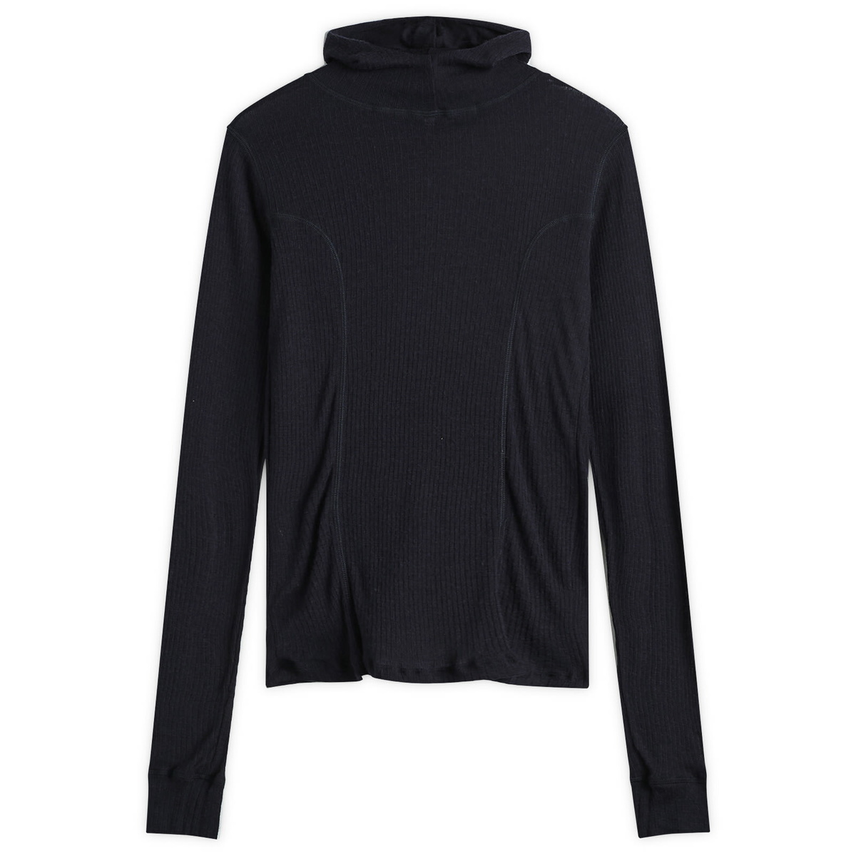 Baserange Women's Hanifa Wool Hoodie in Murano Navy