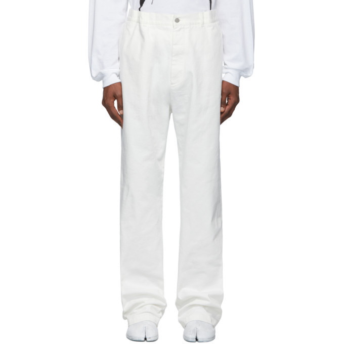 Photo: Maison Margiela Off-White Garment Dye Trousers