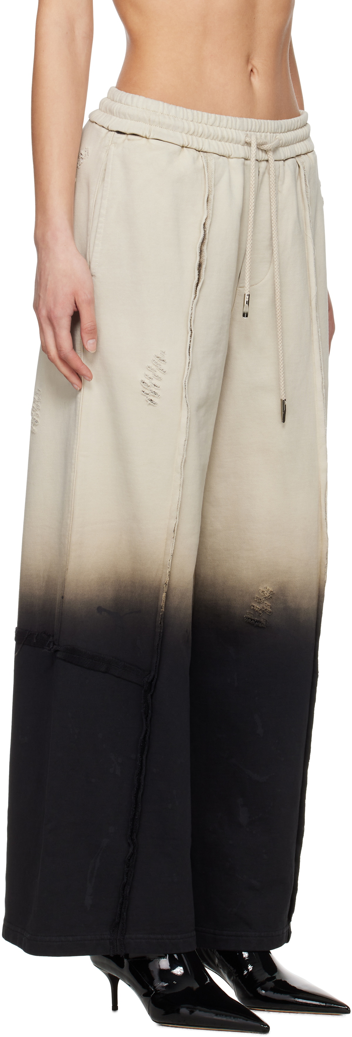 Feng Chen Wang Gray & Black Gradient Lounge Pants