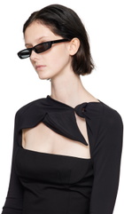 The Attico Black Linda Farrow Edition Thea Sunglasses