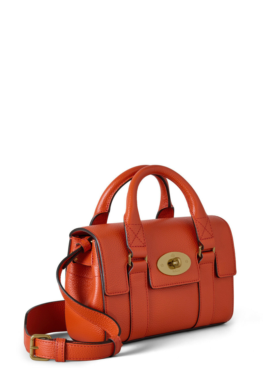 Mulberry Bayswater Heritage Mini Grained Leather Cross-body bag - Orange - One Size