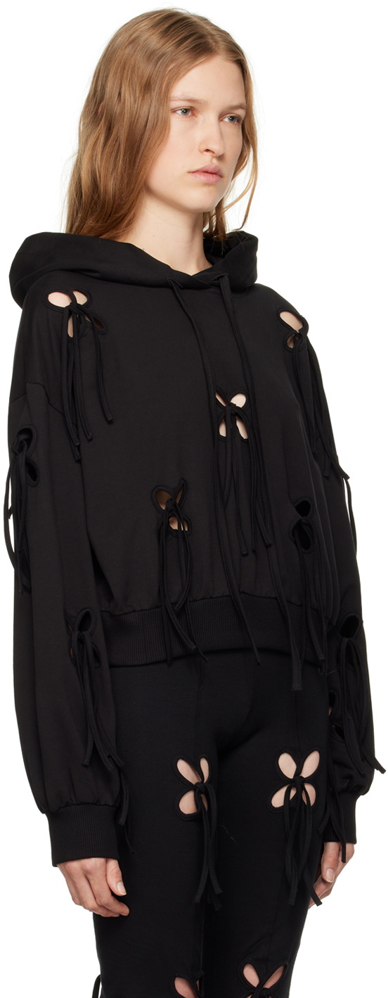 J.Kim Black Petal Hoodie