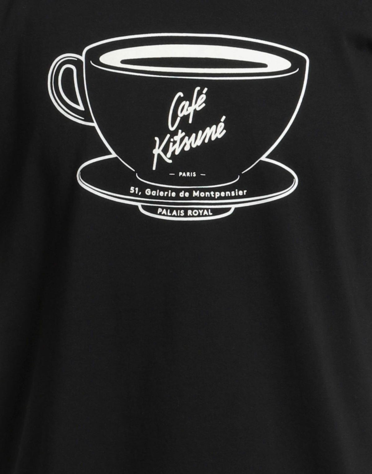 Maison Kitsuné Mens T-shirt in Black