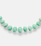 Ileana Makri Beaded necklace with chrysoprases, topaz, and diamonds