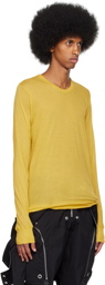 Rick Owens Yellow Basic Long Sleeve T-Shirt